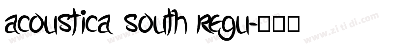 acoustica south regu字体转换
